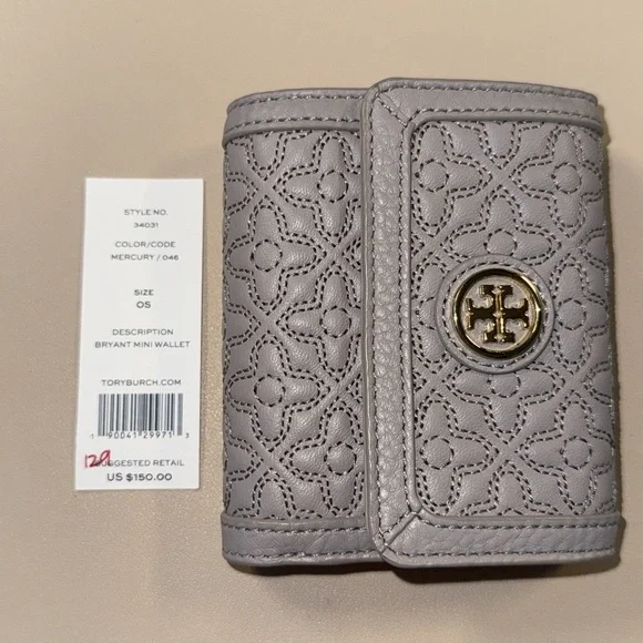 Tory Burch Tri-Fold Bryant Mini Wallet NWT - Picture 1 of 8